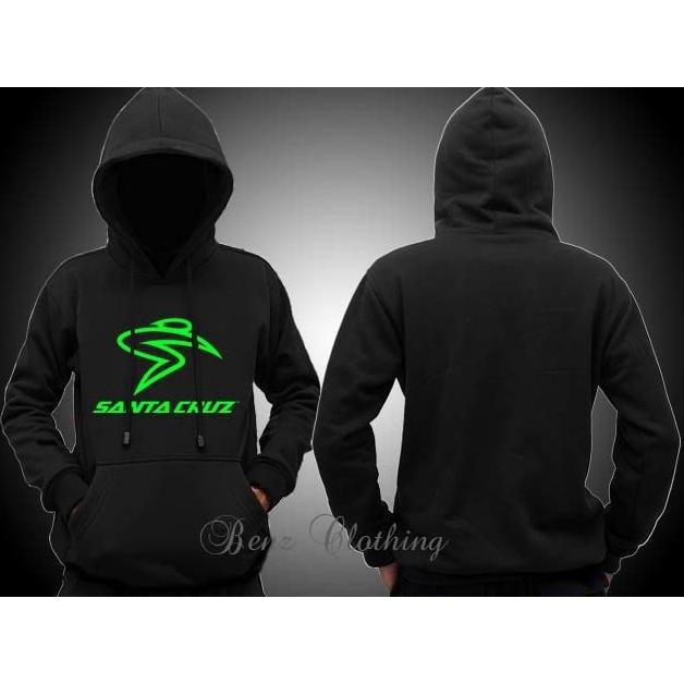 Jaket Hoodie Sweater Santa Cruz Bikes Outerwear Pria Wanita Jumper Fleece Sablon Polos