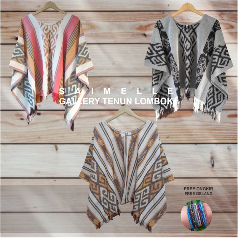 BLOUSE TENUN KELELAWAR by SAIMELLE Gallery Tenun Lombok