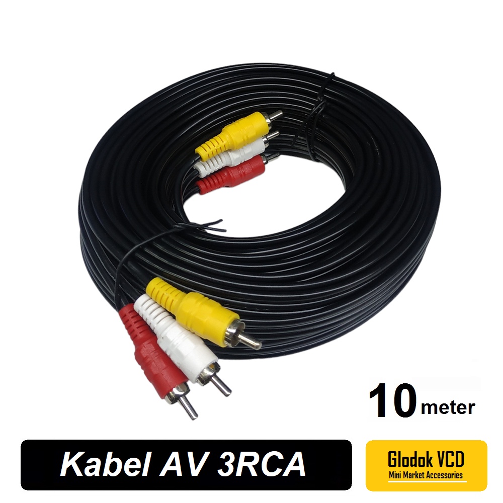 Kabel AV 3 RCA Audio Video 10m