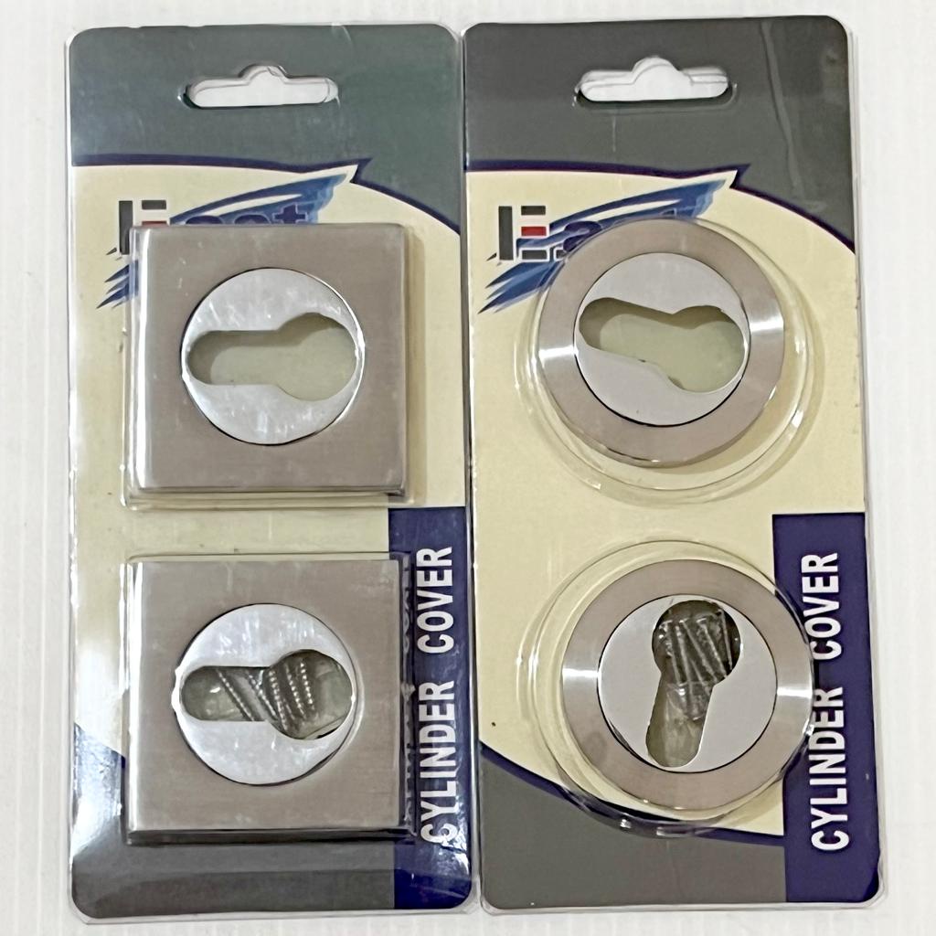 [1SET] Cover Silinder Ring Kunci Penutup Cylinder Pintu Rumah EAST Bulat / Kotak