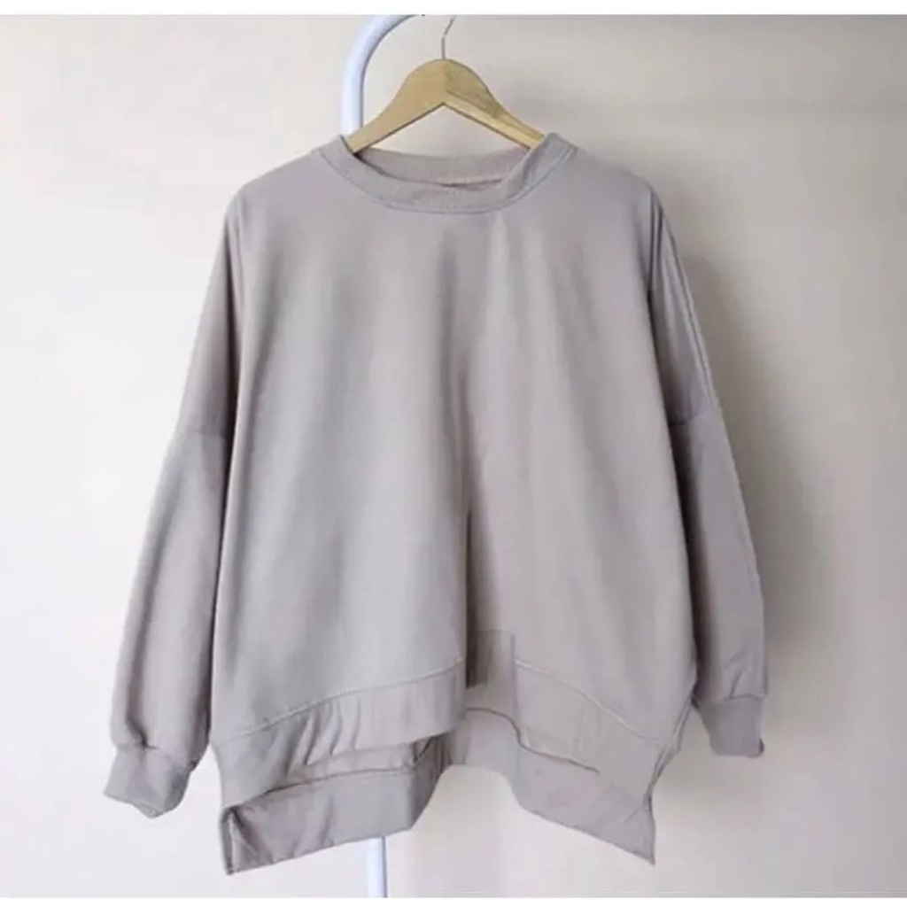 XXXL Sweater Bigsize Jumbo Wanita Oversize | Sweater Basic Oblong Kelalawar Korean Style Kekinian