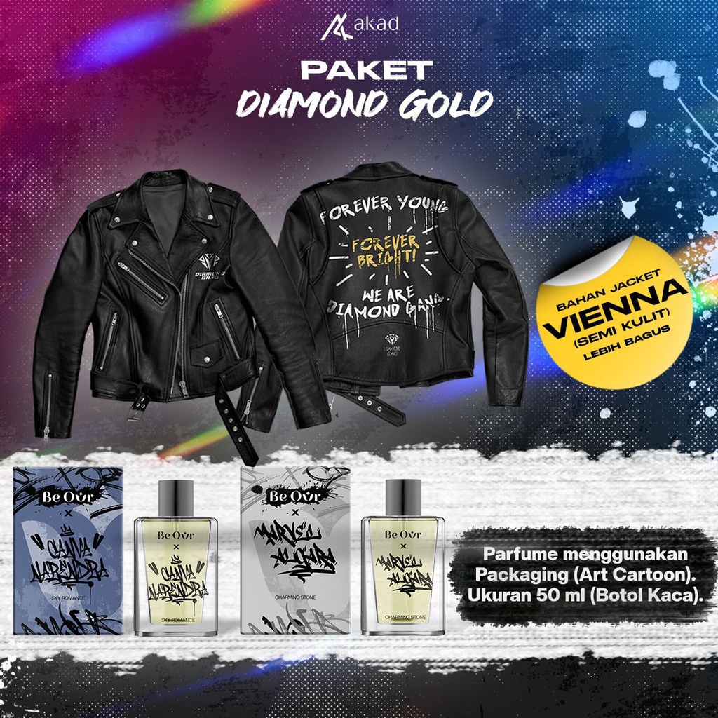 Pre Order Merch BeOur x Canva Paket Diamond Gold - Akad - Bumifiksi (30 Januari 2023)