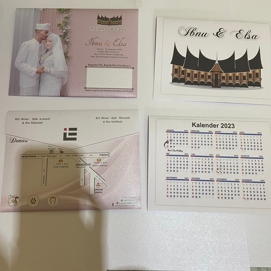 Undangan Pernikahan Amplop Elegan