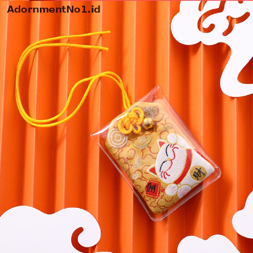 [AdornmentNo1] Liontin Hadiah Anak Omamori Rejeki Sukses God of Wealth Maneki Neko Acdemic Kid [ID]