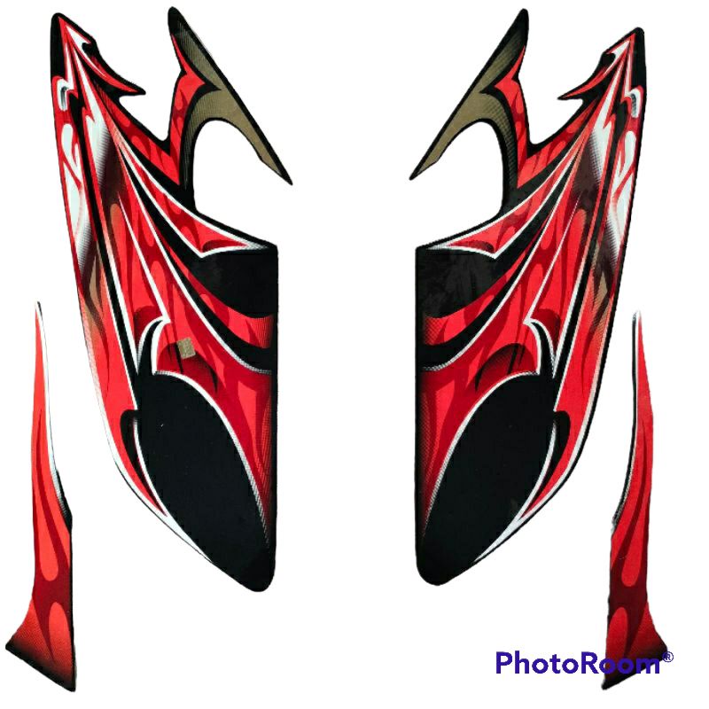striping sticker lis body motor rx king tahun 2006