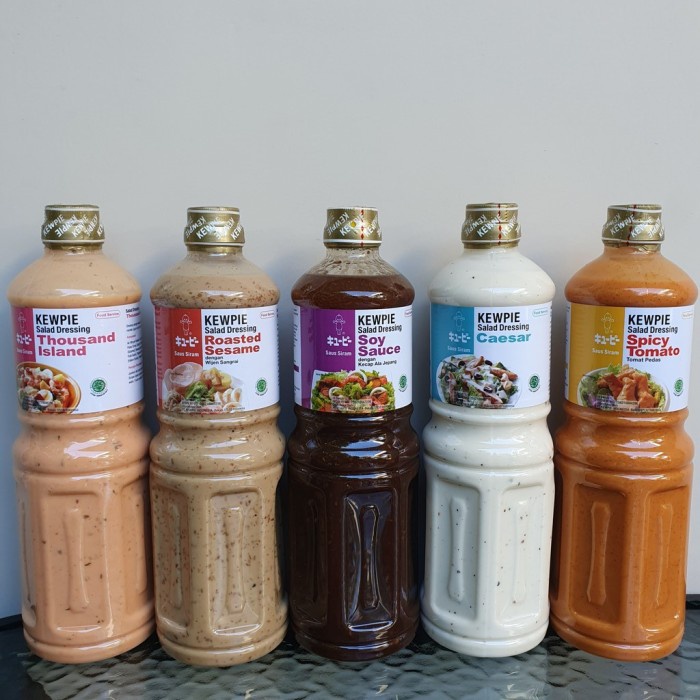 

Kewpie Dressing Salad Sehat Jepang Roasted Sesame dll Halal 1000 mL 1L - Sushi Seasoning