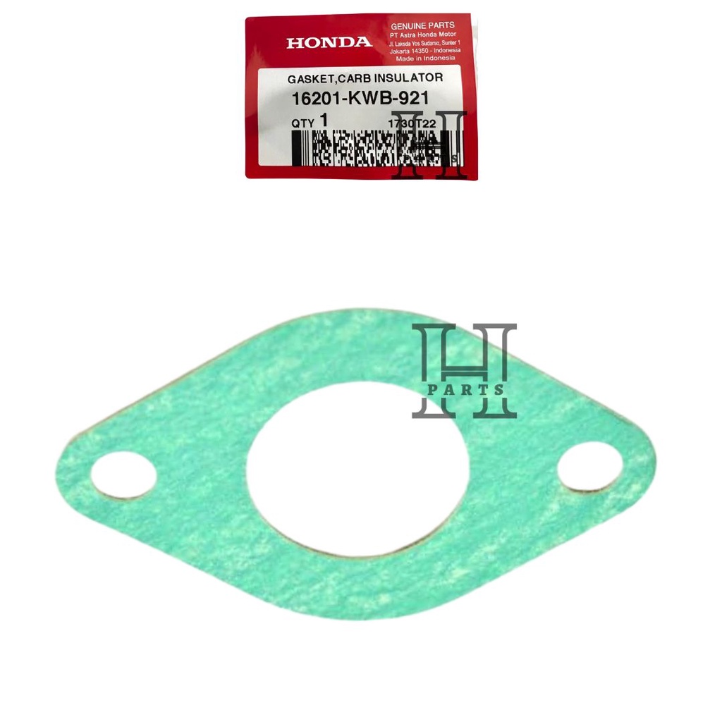 PAKING MANIPUL GASKET CARB INSULATOR REVO BLADE 110 KARBURATOR 16201-KWB-921 ASLI ORIGINAL AHM HGP HONDA