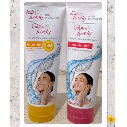 Sabun Cuci Muka Fair & Lovely / Glow & Lovely Facial Foam 100gr