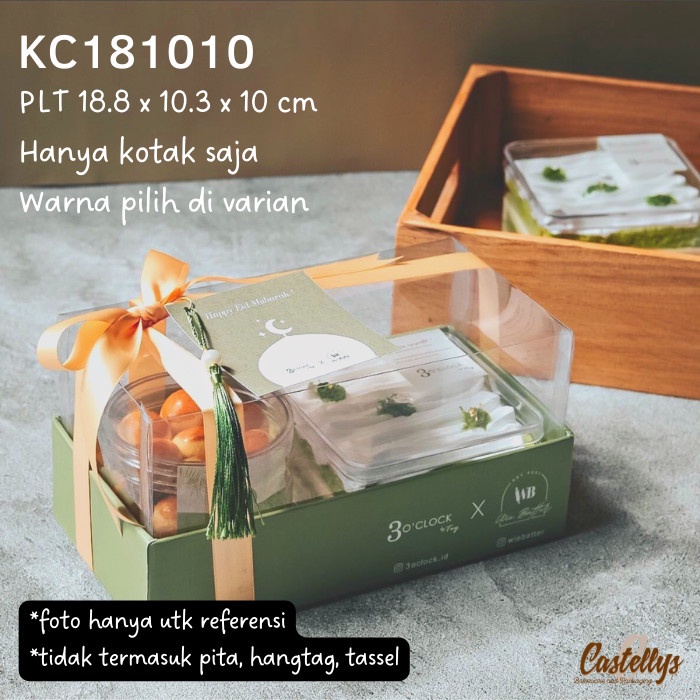 

KC181010 Kotak Box Mika Kue Kering Bolu Lapis Nastar Cookies Lebaran