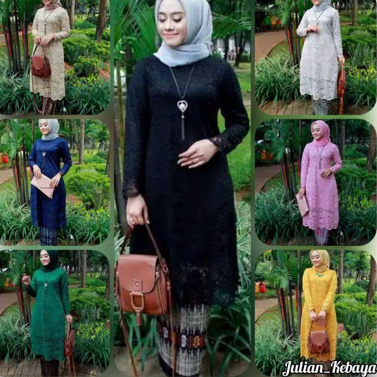 kebaya brukat hitam / brukat hitam / kebaya modern / baju kebaya / kebaya hitam • IN.08Ja23ᴸ
