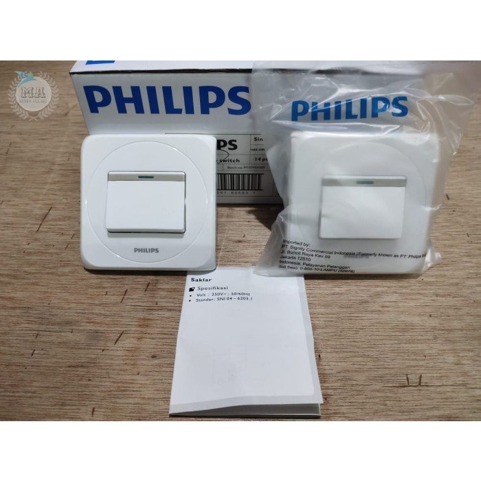 STEKER SAKLAR SIMPLY 1 GANG 1 WAY SWITCH PHILIPS SAKELAR ENGKEL 1G OLS SAKLAR 1 GANG ENGKEL HOTEL ESSENTIAL 1 WAY SWITCH PHILIPS