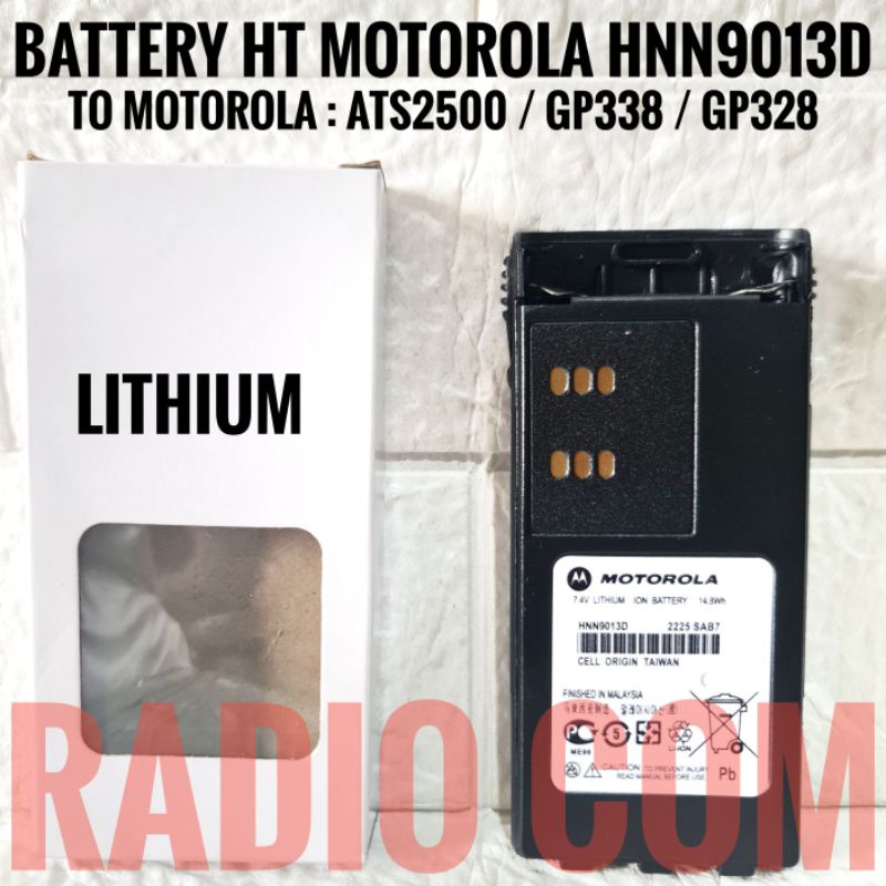 BATRE HT MOTOROLA GP 338 / GP 328 / ATS25000 LITHIUM BATRE HT MOTOROLA ATS 2500 LITHIUM MURAH