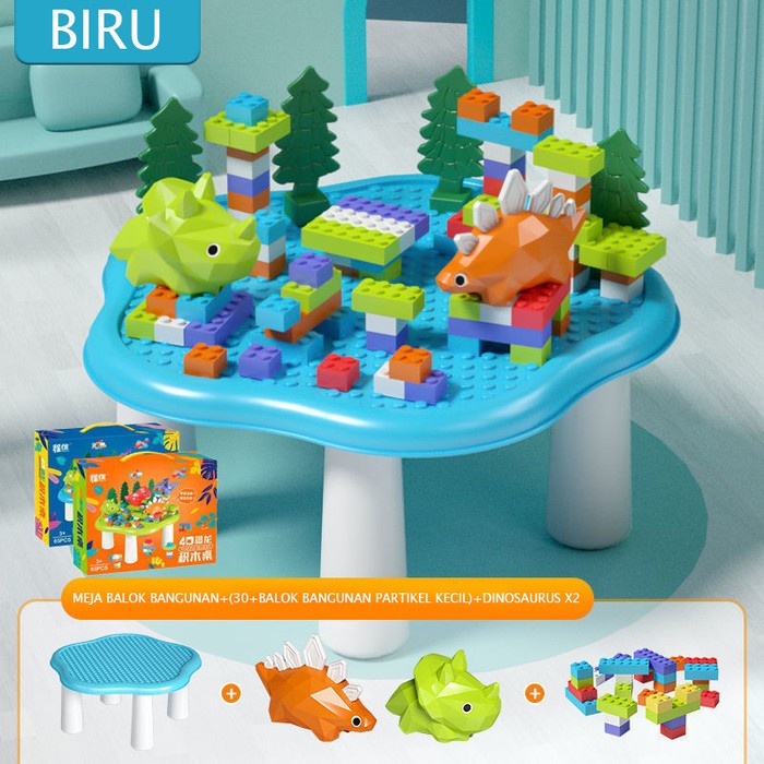 Brick Mainan Meja Lego Meja Belajar Anak Mainan Edukasi Meja Building Block