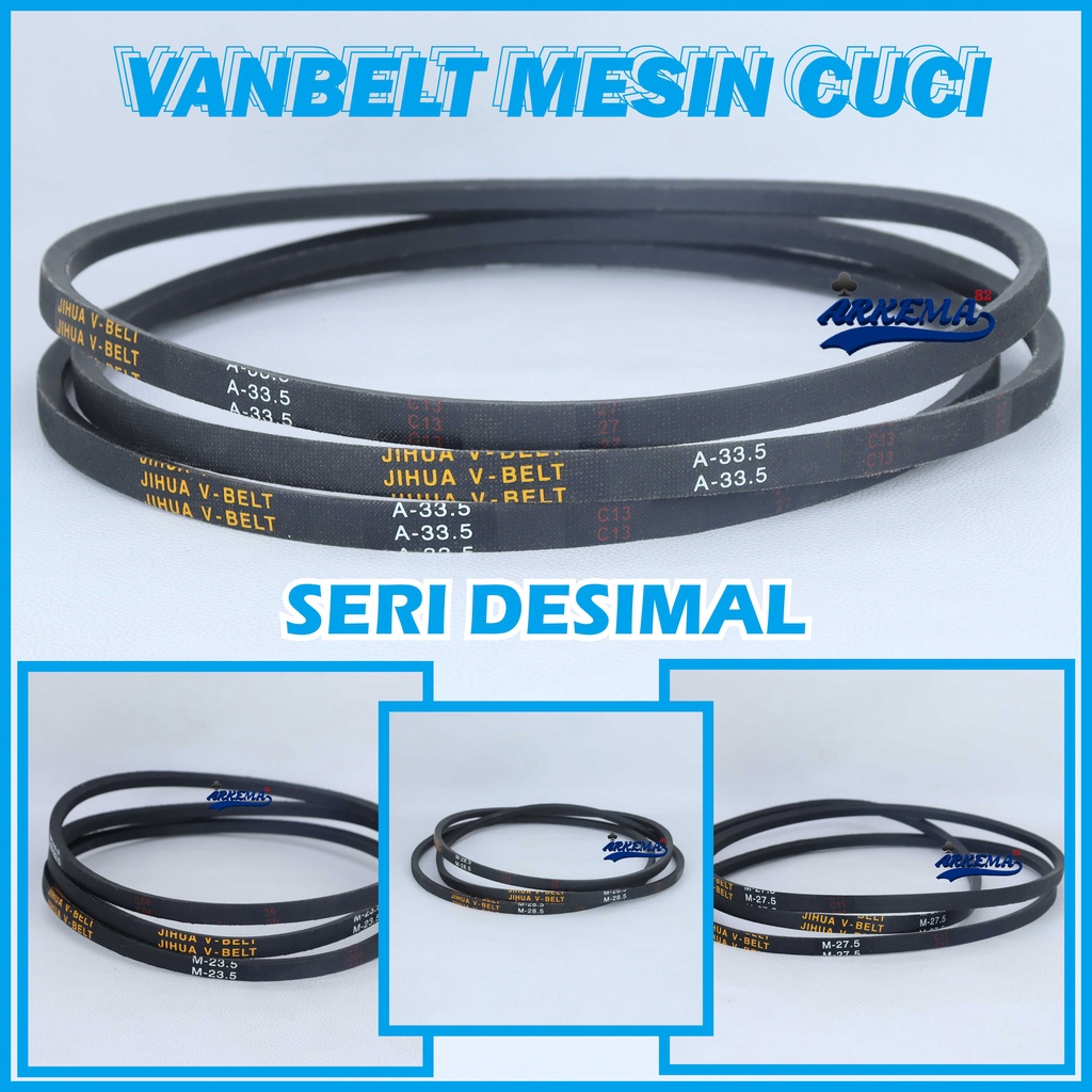 VAN BELT MESIN CUCI SERI DESIMAL MULTI / V BELT / FAN BELT / PAMBEL / FANBELT / VAN BELT / TALI BELT / V BELT