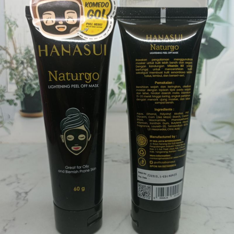 MASKER HANASUI NATURGO KEMASAN TUBE