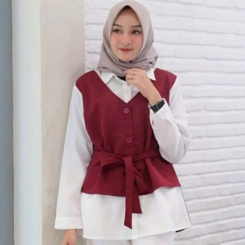 BLUS.ALMIA blus.rompi model terkini./mia_turimah