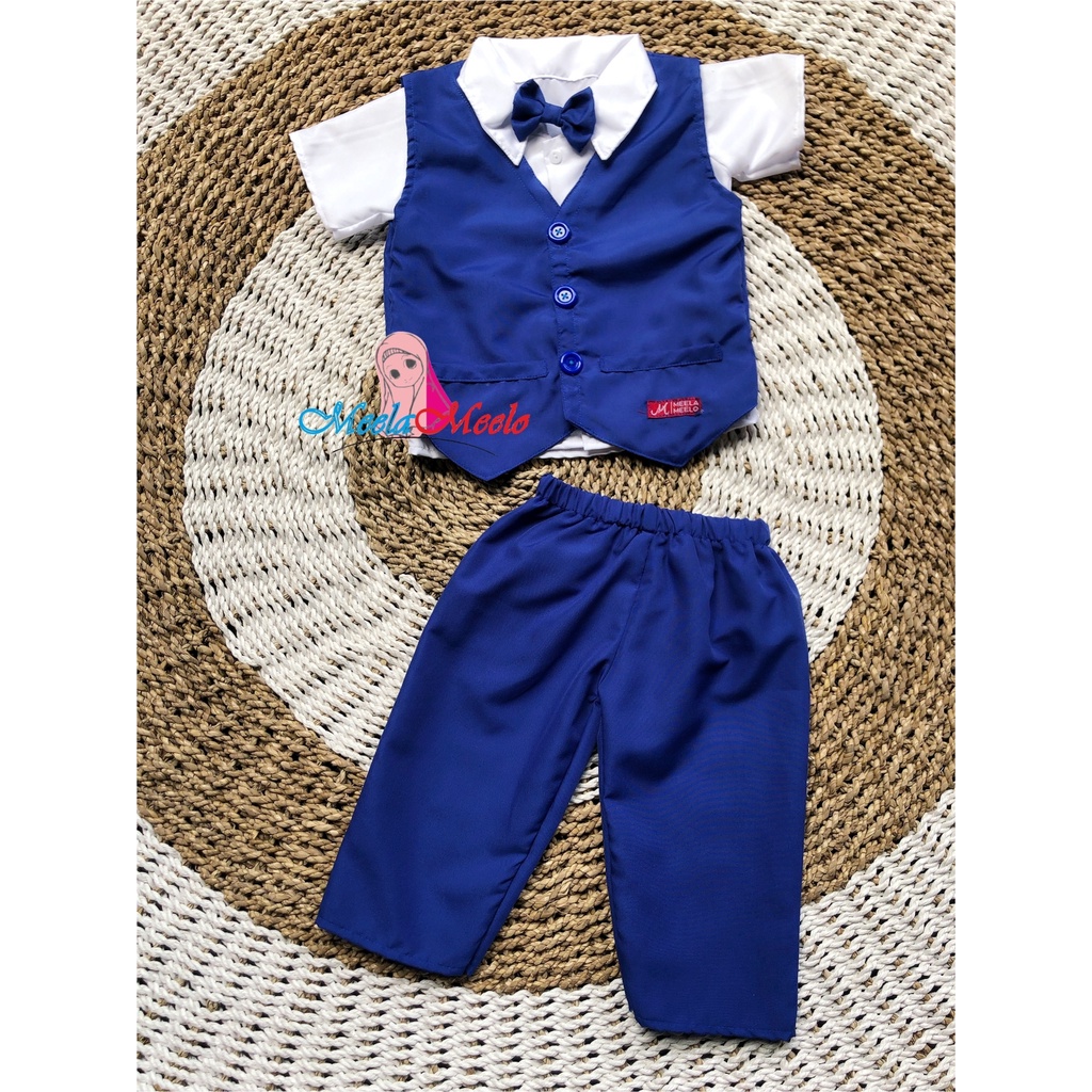 Setelan Rompi Anak Premium newborn - 6 tahun Jas Anak Vest Formal Pesta Laki-laki  Perempuan Setelan jas plus slim rompi kemeja dasi celana Tuxedo