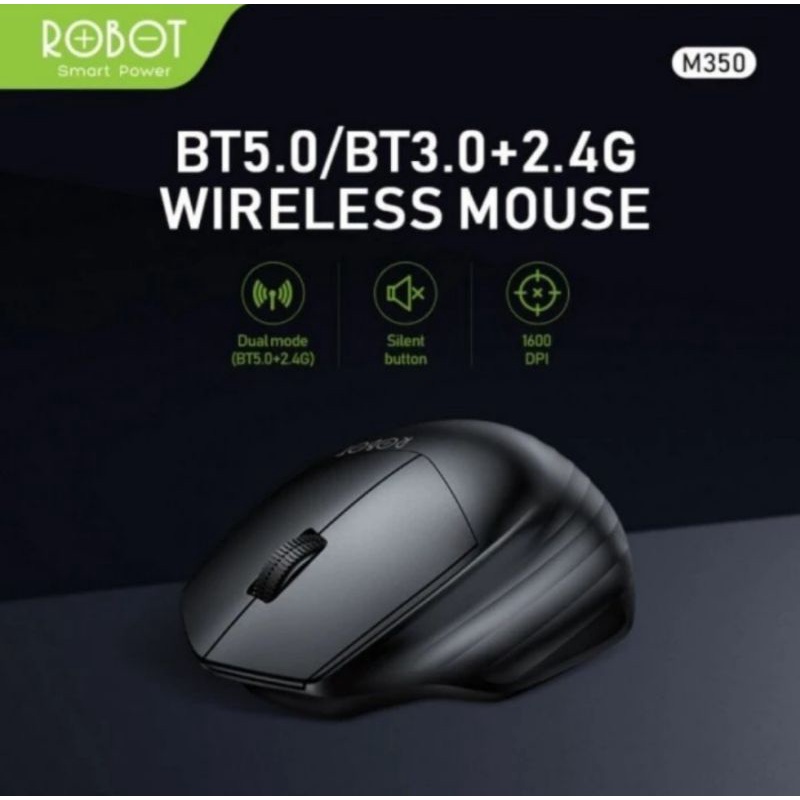 Robot M350 Silent Mouse Wireless Optical - Mouse Robot M350 Wireless