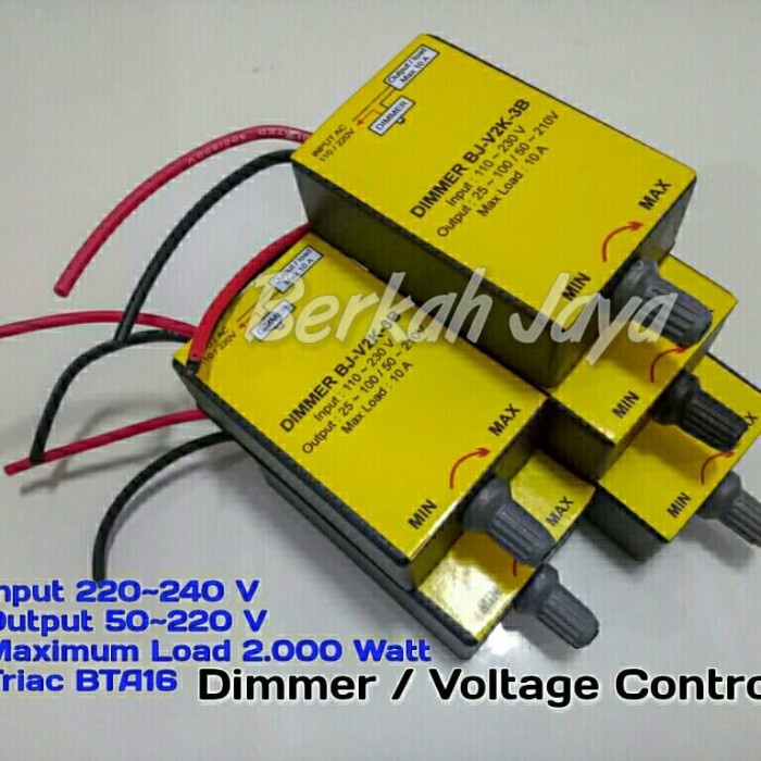 Jual Dimmer 2000 Watt 2000Watt BTA 16 BTA16 AC 220 Volt Pengatur Kecepatan AD27 Shopee Indonesia