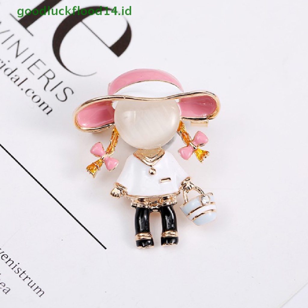 [GOOGFOUR] Paing Gadis Bros Untuk Wanita Opal Lucu Brooch Pin Fashion Anak [TOP]