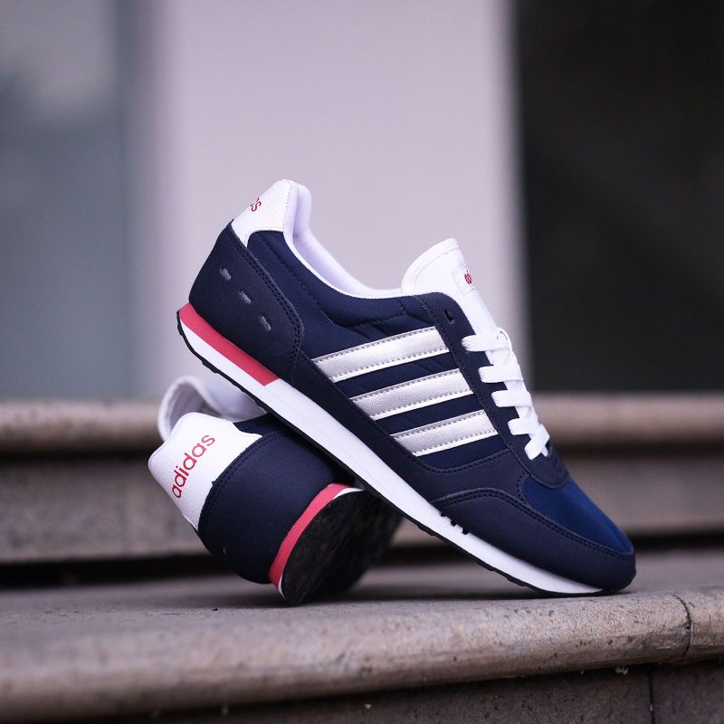 ADIDAS NEO CITY RACER NAVY SILVER