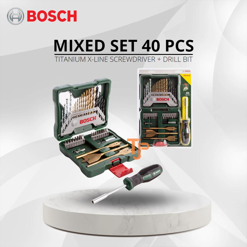 BOSCH MIXED SET 40 PCS TITANIUM X-LINE PN.2607017334