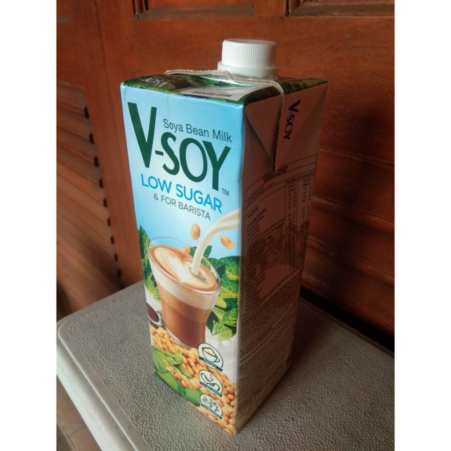 V Soy Low Sugar / Barista / Susu Kedelai V Soy rendah gula - 1 Ltr