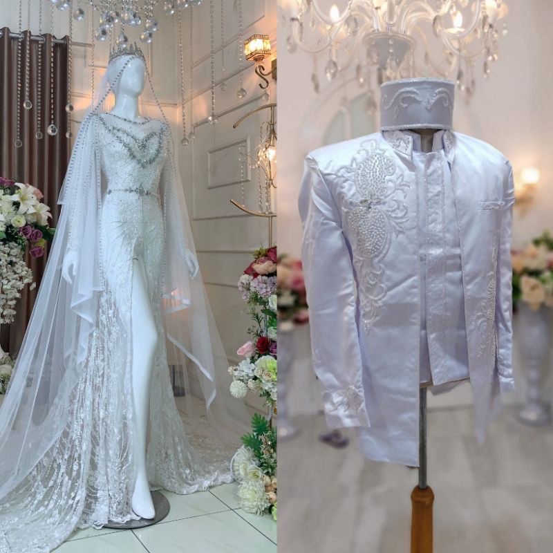 CAUPLE KEBAYA PENGANTIN MODERN PLUS JARIK SLEMMPANG/BAJU PERNIKAHAN/PAKAIN PESTA/KEBAYA STORE21