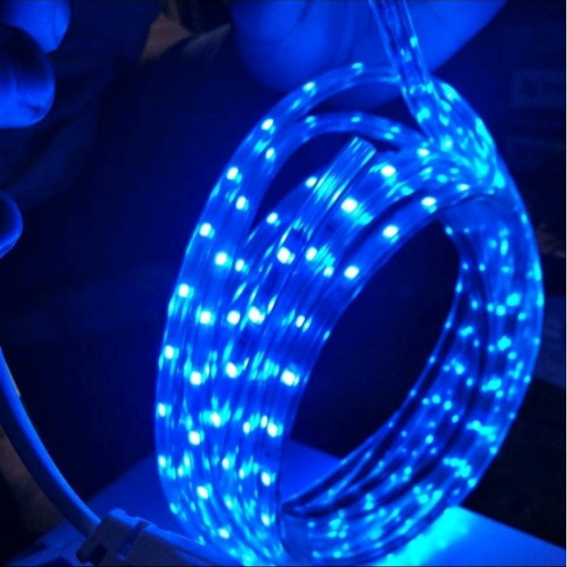 Lampu Hias Selang Led Strip 5050 / 3014 AC 220 Volt Meteran - Warna Biru