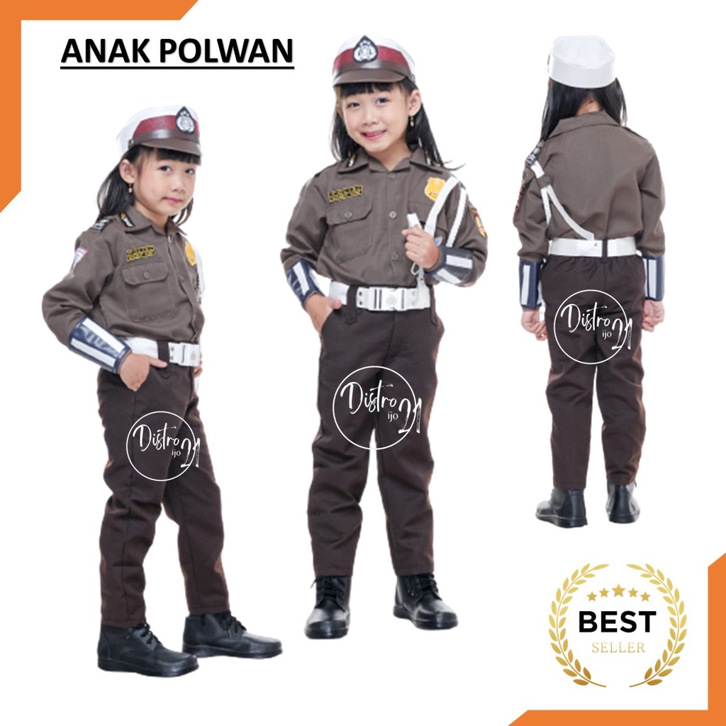 PROFESI ANAK POLWAN CELANA CARNAVAL AGUSTUSSAN STELAN POLISI ANAK WANITA CW PEREMPUAN MURAH