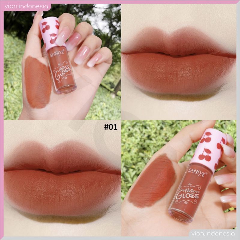 SANIYE Moisten Gloss Lipstick Velvet Soft Matte