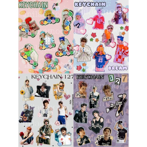 KEYCHAIN NCT 127 AYYO NCT DREAM CANDY KPOP MERCH [Baca Desk]