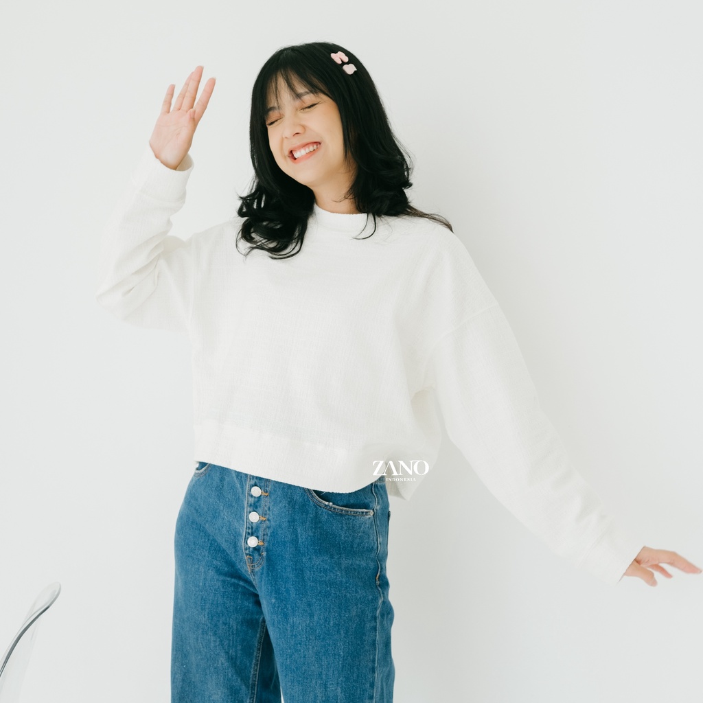 ZANO BASICS Sweater Crop Grizel