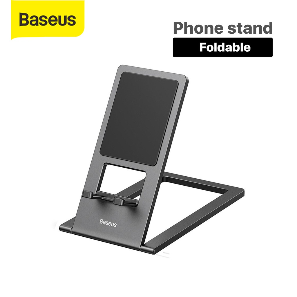 Baseus Foldable Metal Phone Holder Stand Dudukan Universal Ipad Tablet