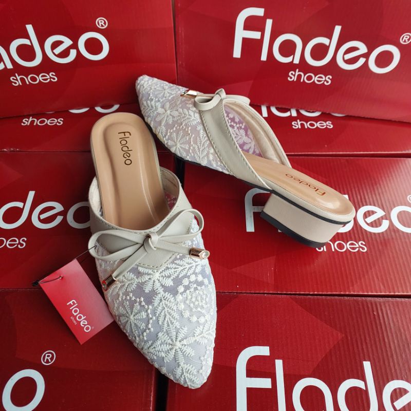 sendal Fladeo Brukat pita