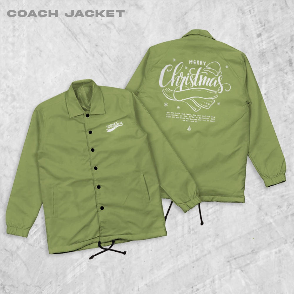 Fortglass CTYPO Coach Jaket Polos Pria Jaket Parasut Unisex Coach Pria Lengan Panjang