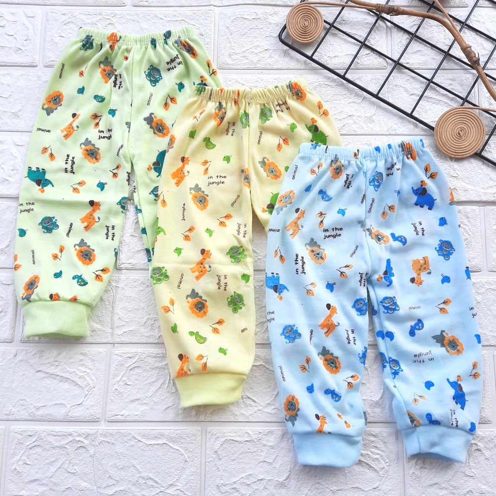 Terbaru Celana Panjang Bayi Lusinan Isi 1 Lusin legging baby newborn 0 4 bulan lembut