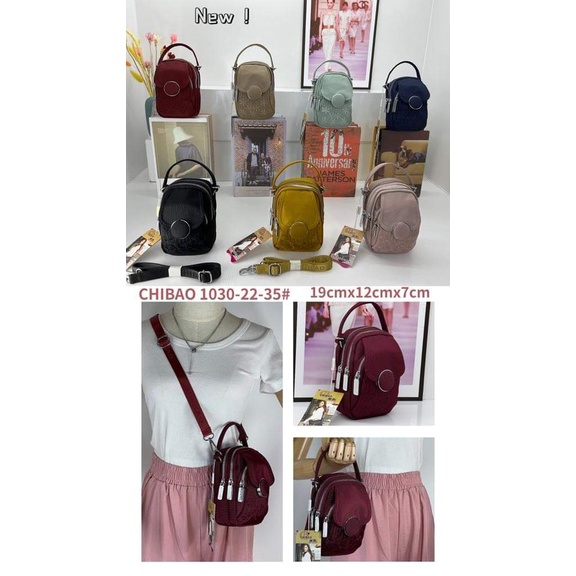 Tas Selempang Chibao G1030-22 Bahan Kanvas. Tas Wanita Tas selempang wanita Import Tas Chibao Import Tas Chibao selempang best seller.!!!!