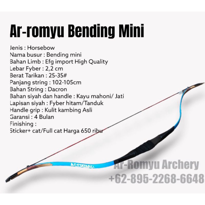 Busur Turkish Bending mini Ar Romyu Archery