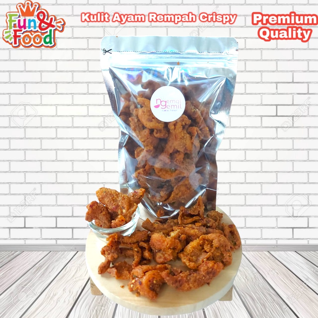 

Krupuk Kulit Ayam Krispi Pedas Bumbu Rempah Kerupuk Kulit Ayam Crispy Cikruh Homemade Kualitas Premium