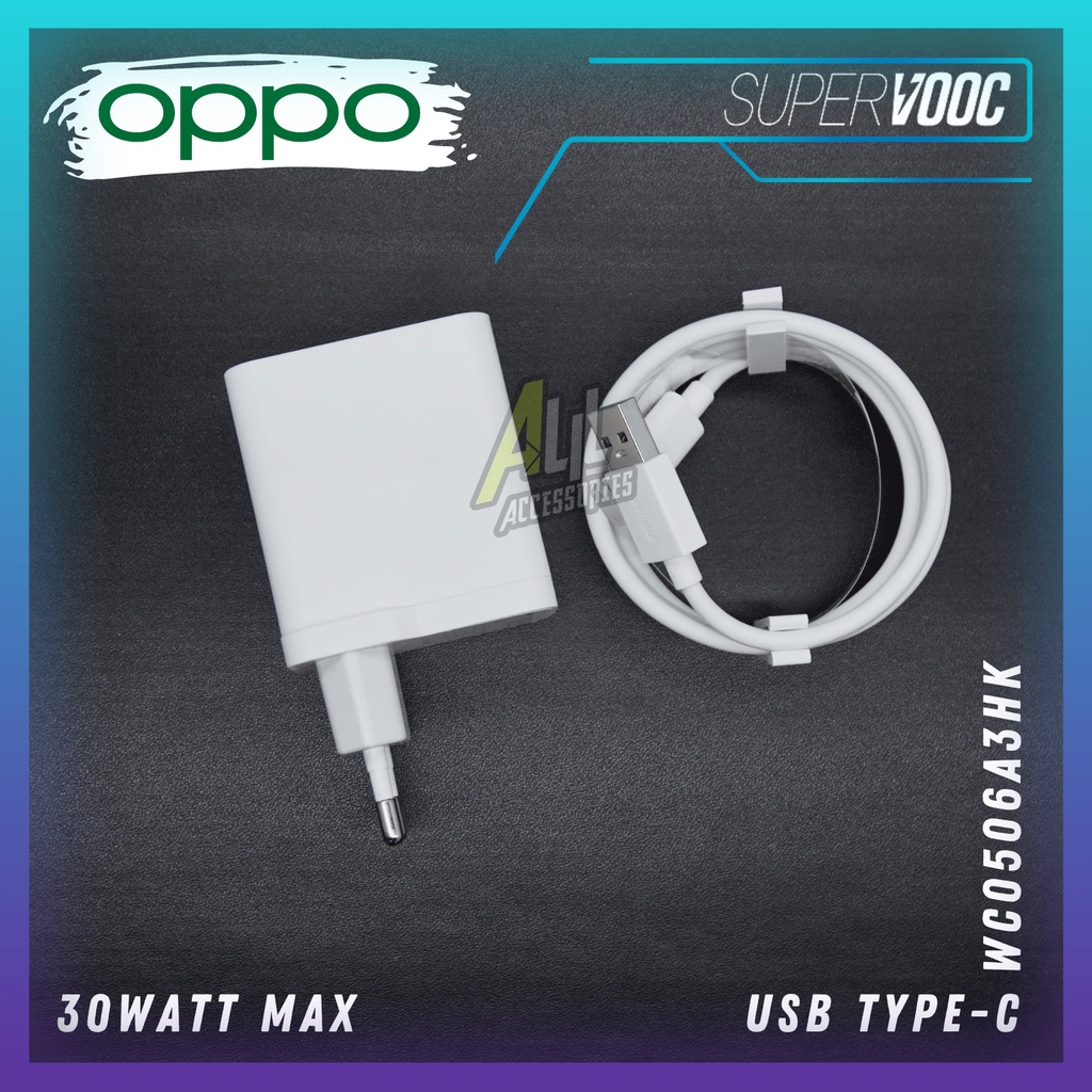 Charger Oppo Reno 4 Reno 4 Pro Reno 5F Original usb Type-C 30W