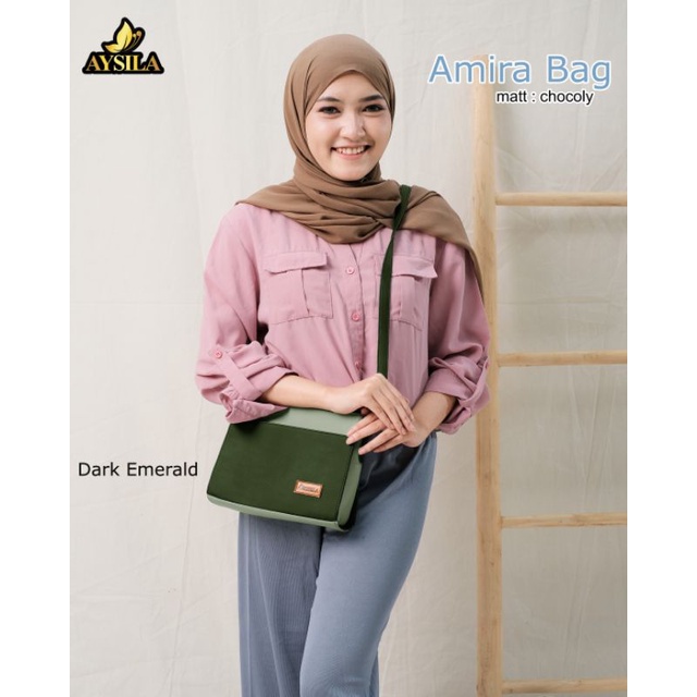 AMIRA BAG BY AYSILA TAS SELEMPANG BAHAN CHOCOLY ANTI AIR PREMIUM WATERPROOF