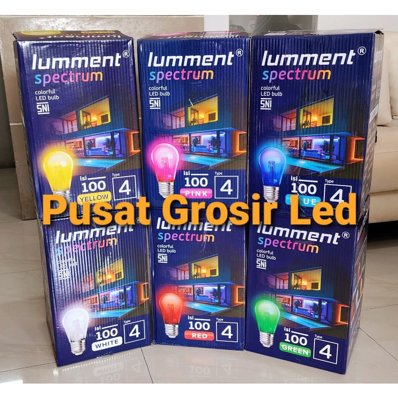 Lampu CAFE Led Lumment Warna 4 Watt SPEKTRUM