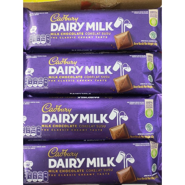 Jual COKLAT DAIRY MILK 62gr Cadbury Shopee Indonesia