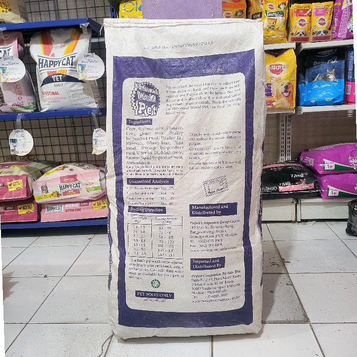 EXPEDISI Makanan Kucing Universal World Pet Tuna Flavour Kemasan 20KG