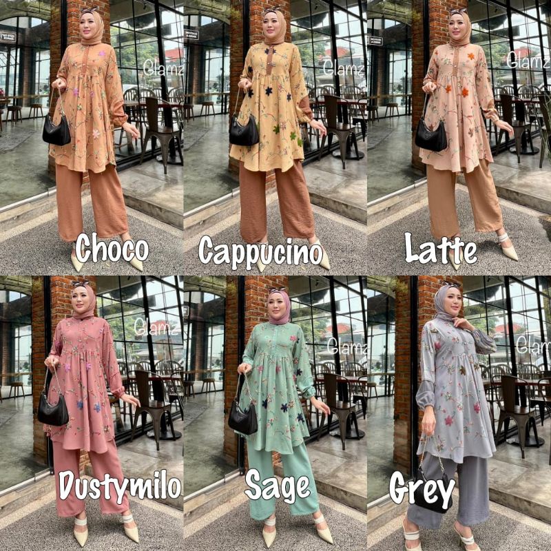 DAVILA SET by ori GLAMZ GLZ tunik + celana