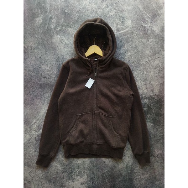 ZipHoodie Sherpa Uniqlo / sherpa uniqlo / hoodie sherpa / uniqlo second