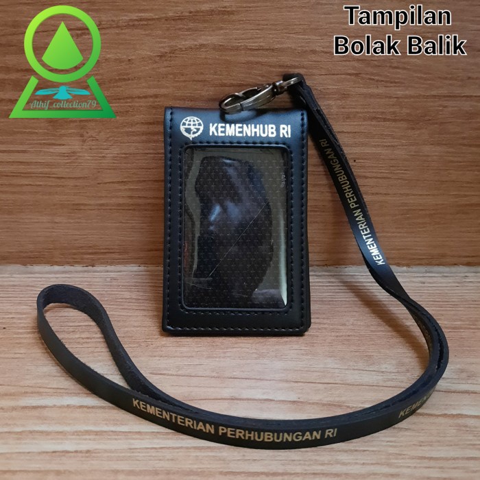 

Tempat Id Card Kemenhub Bolak Balik Holder Id Card Kulit Kemenhub Ri