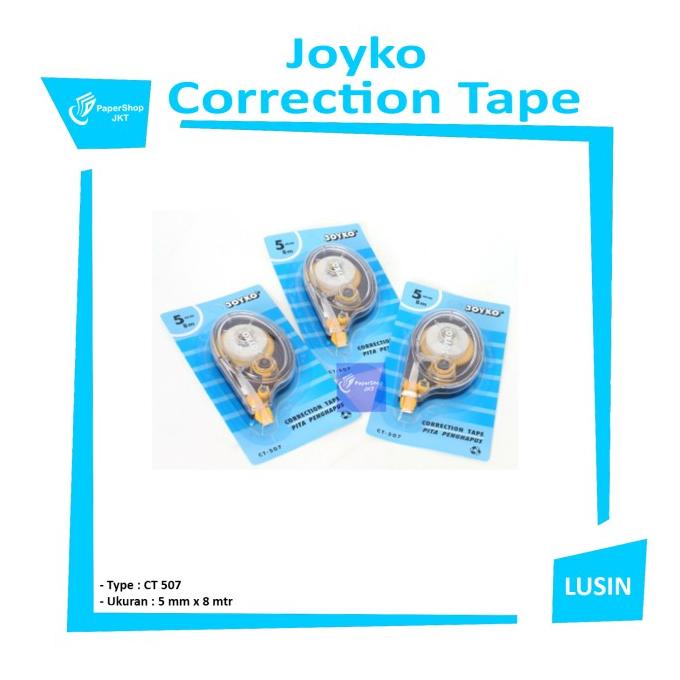 

JOYKO - Correction Tape CT - 507 - 5mm x 8mtr - BOX = 12 Pcs