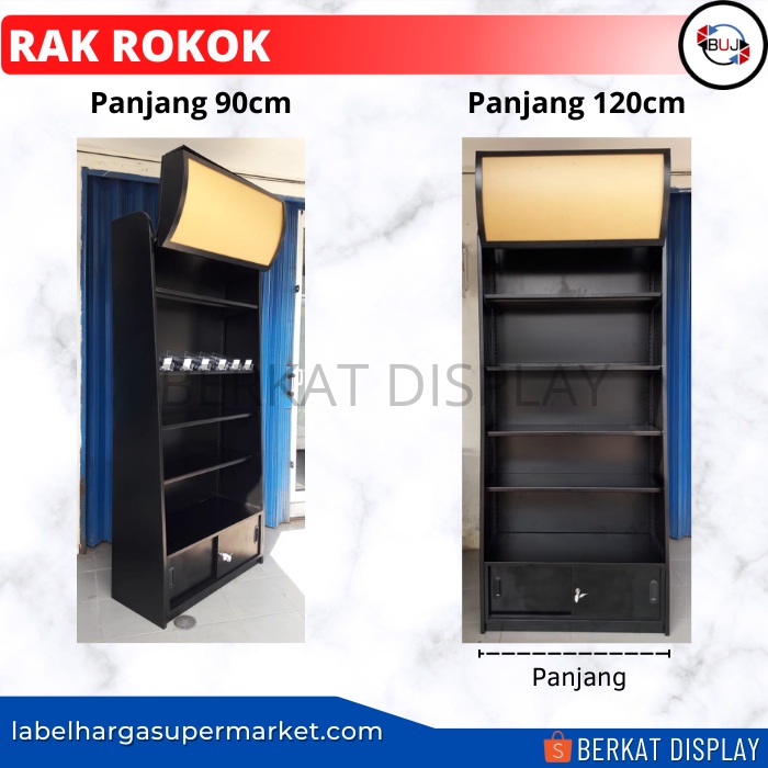 BACK WALL - RAK ROKOK -  RAK BELAKANG MEJA KASIR 90 cm
